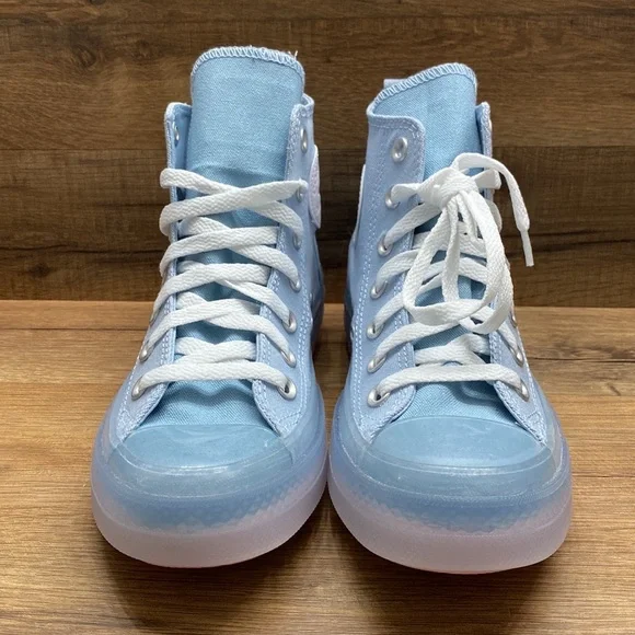 Converse Light Blue High-Top Athletic Shoes - Picture 7 of 12
